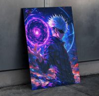 متال پوستر ساتورو گوجو از انیمه جوجوتسو کایسن Jujutsu Kaisen با کد A-17