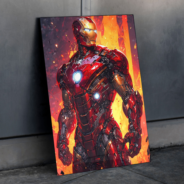 متال پوستر iron man از لومینزو